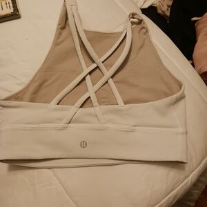 Lululemon White Sportsbra